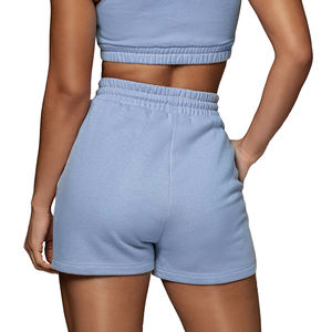 Shorts de course pour femmes en coton imprimé avec logo, vente en gros, avec poches, service de fabrication à marque privée personnalisée - Product Image 2
