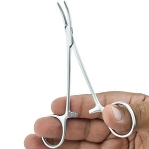 Pinzas Hemostáticas Reutilizables de Acero Inoxidable de Alta Calidad con Fuente de Alimentación Manual, Porta Agujas Quirúrgicas con Punta Recta - Product Image 4