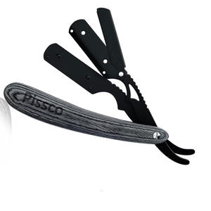 Navaja de Afeitar Plegable de Acero Inoxidable para Barbería, con Cuchillas Intercambiables, Fabricada por Pissco - Product Image 2