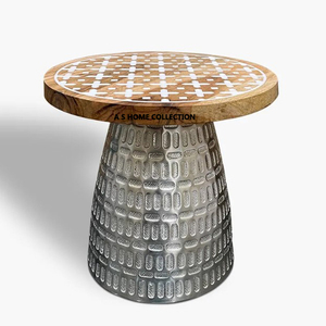 Support de gâteau à deux niveaux en forme de carré en acier inoxydable et branches de fleurs en laiton avec poignée à main support d'affichage de gâteau de luxe - Product Image 4