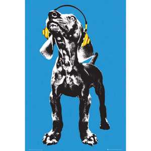 Póster de Keith Kimberlin, accesorios para auriculares con diseño de perro - Product Image 1