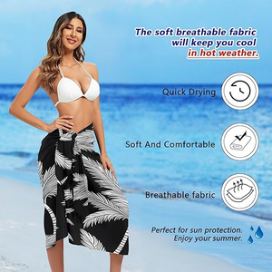 Smooth Polyester Sarong Fashionable Swim Cover Up <b>for</b> Summer Adventures - Product Image 6