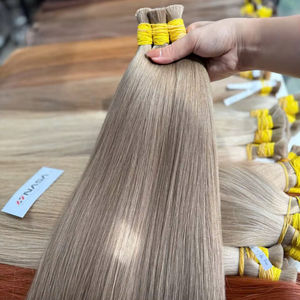 Extensions de cheveux en vrac Cheveux bruts humains vietnamiens Couleurs claires Donateur unique Cheveux de bébé Super Double tirage Prix d'usine pas cher - Product Image 1