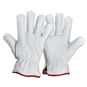 Gants de sécurité de conduite de meilleure qualité, reliure en tissu confortable et respirant à un prix de gros de l'exportation et du fournisseur indiens