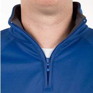 Sweat-shirts à col montant et fermeture éclair sur le côté, style ample, de haute qualité, avec des motifs brodés personnalisés, épaules tombantes - Product Image 4