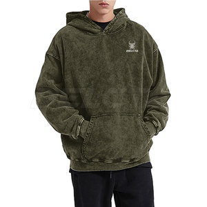 Sweat-shirts en coton mélangé délavé à l'acide de qualité supérieure à prix abordable, service OEM, vente en gros de sweats-shirts délavés à l'acide - Product Image 4