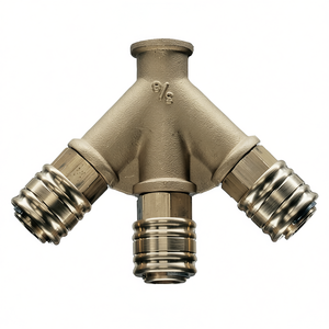 G 1/2 ?/19.17 mm DN 7.2 Distributor Thread Internal Thread with 3 EWO Couplings for Air <b>Pumps</b> - Product Image 3
