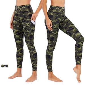 Pantalon de yoga OEM LUCKPANTHER pour femme, taille haute, élastique, en Spandex/Nylon, longueur intégrale, infroissable, grandes tailles - Product Image 1