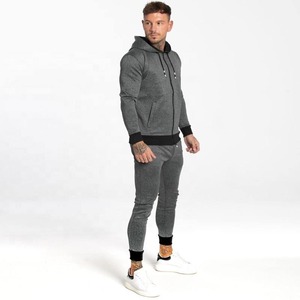Vêtements de sport de qualité supérieure Gym Fitness Tech Polaire Training Survêtements Hommes Deux Pièces Ensemble Survêtement Jogging Costume pour Hommes - Product Image 4