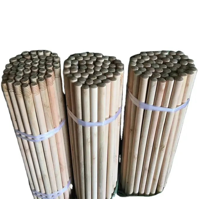 Raw Smooth Broom Handle Sticks 100% Eucalyptus Flower Mop Stick +84-819753326