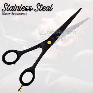 Precise Black Titanium <b>Hair</b> <b>Cutting</b> <b>Scissors</b> <b>for</b> Professionals <b>Hair</b> Stylist Tools Black Titanium Barber <b>Scissors</b> - Product Image 2