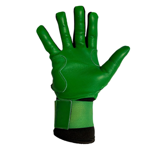 Gants de frappeur de baseball verts et noirs à double sangle réglables et respirants personnalisés à vendre à prix bas - Product Image 2