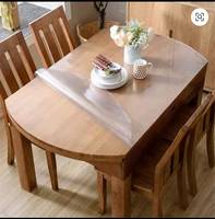 Tapis de table basse en PVC transparent, imperméable, résistant à la chaleur, anti-rayures, anti-huile, facile à nettoyer, housse de table rectangulaire