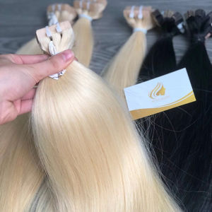 Extensiones de Cabello Adhesivas de un Solo Donante, Estilo Liso, con Encaje HD, Virgen, Decolorado, 100% Cutícula Alineada, Color Claro Vietnamita, Cinta Invisible - Product Image 1