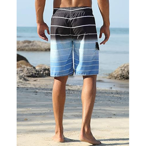 Pantalones cortos de playa de algodón 100% de peso pesado al por mayor, pantalones cortos deportivos cómodos para hombre, pantalones cortos hawaianos personalizados - Product Image 6