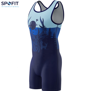 High Quality Custom Logo Sublimation Wrestling Sportswear Youth Men Powerlifting Singlets Men's Casual Gym Workout Singlet - Product Image 6