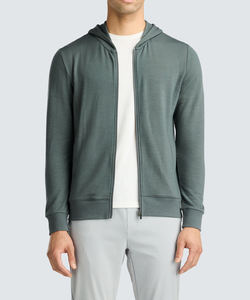 New Wholesale Mens dark green zip <b>Hoodies</b> Fashionable Breathable <b>Hoodies</b> for <b>Gym</b> Outdoor and Streetwear Eco-friendly <b>Hoodies</b> Men - Product Image 3