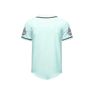 Jersey de béisbol americano personalizado de alta calidad transpirable ligero sublimación impreso equipo uniforme botón frontal malla al por mayor - Product Image 2