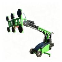 Elevador de Vidrio con Motor de Batería de Litio, Capacidad de Carga de 300 kg, Alto Nivel de Seguridad, Control de una Sola Persona para Trabajos en Sitio