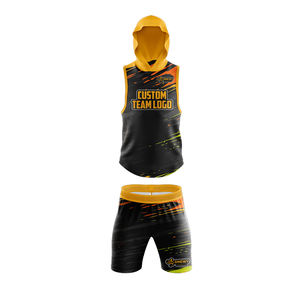 Uniforme de Fútbol Americano para Hombre, Talla Grande, Transpirable, Manga Corta, 100% Poliéster, Anti-UV, Secado Rápido, Verano - Product Image 3