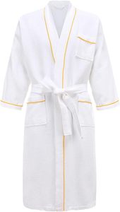 Peignoir d'hôtel automne hiver avec logo personnalisé pour hommes et femmes Peignoir à logo brodé absorbant à séchage rapide en pur coton du Bangladesh - Product Image 4