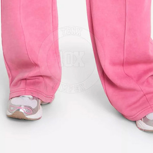 Conjunto de chándal lavado ácido de mujer al por mayor, conjunto de 2 piezas con Sudadera con capucha y pantalones de correr, conjunto de chándal lavado ácido de mujer con logotipo personalizado - Product Image 6