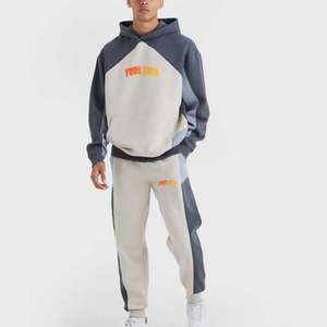 ชุดวอร์มผ้าฟลีซสำหรับผู้ชายชุดวิ่งบนถนนผ้าคอตตอน100% โอเวอร์ไซส์ - Product Image 1