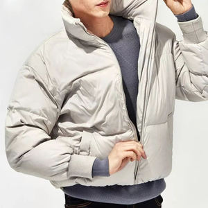 2023 personnalisé imprimé hommes bulle doudoune en gros couleurs unies chaud manteau d'hiver avec processus de revêtement - Product Image 5