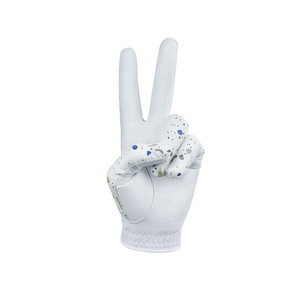 Guantes de golf de piel auténtica Cabretta con logotipo personalizado unisex, piel de oveja antideslizante para deportes, guantes de golf al por mayor - Product Image 3