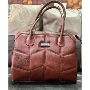 100% Original Brown Leather <b>Women's</b> <b>Handbag</b> <b>Large</b> Capacity Zipper Waterproof Lightweight Wedding Party Use Luxury <b>Handbag</b> Made - Product Image 1