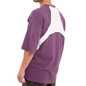 เสื้อยืดแขนสั้นผ้าฝ้ายทอ 100% สไตล์สตรีทแวร์ ทรงหลวม ยาวพิเศษ แฟชั่นฤดูร้อน ลายแผงสไตล์วินเทจ ขายดี - Product Image 6