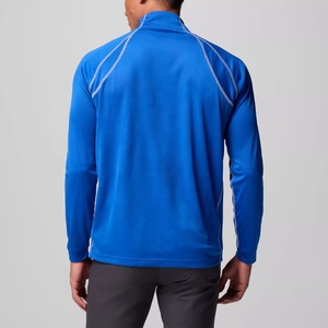 1/4 quart Zip pull chemise personnalisé de haute qualité Logo hommes coton séchage rapide tricoté quart Zip Performance Golf pull - Product Image 6