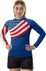 Ensemble de rashguard et de pantalon de compression MMA personnalisable OEM Waseem Impex, 100% polyester, vêtements de compression pour l'entraînement, séchage rapide, arts martiaux - Product Image 5