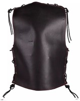Gilet en cuir véritable personnalisé unisexe avec chaîne de soutiens-gorge gilet de motard d'hiver sans manches pour hommes et femmes