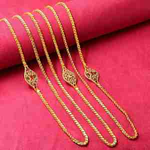 Wholesale Women's 14K 18K 24K Micro Gold Plated CZ Stone Brass <b>Chain</b> Necklaces - Product Image 1