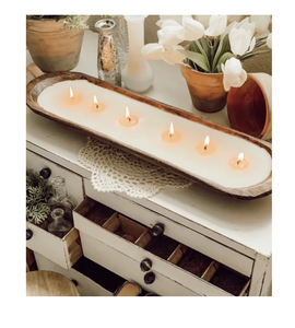 Cuencos de Madera para Masa, Centros de Mesa Personalizados, Portavelas de Madera, Cuenco para Masa Hecho a Mano, Decoración del Hogar - Product Image 5