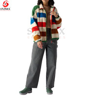 Vestes pour femmes personnalisées, respirantes, en maille, à fermeture éclair intégrale, coupe-vent, en polaire épaisse, écologiques, chauffantes, à blocs de couleur