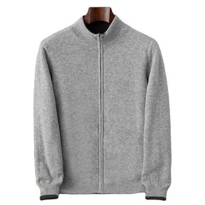 Nuevo Producto, Sudadera de Punto de Lana para Hombre, Cuello Alto a Media Altura con Cremallera de Doble Cara, Otoño Invierno, Ropa Casual para Hombre - Product Image 3