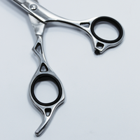 Ciseaux de barbier professionnels de haute qualité en acier J2 avec finition polie, logo personnalisé, pour la beauté et les soins personnels
