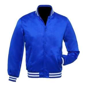 Veste de baseball universitaire pour hommes avec logo personnalisé Bomber Style Letterman Outerwear pour l'université et les vêtements de sport - Product Image 4