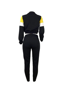 ชุดวอร์มลำลองผู้หญิง 2 ชิ้น เสื้อซิปและกางเกงเอวยางยืด ชุดวอร์มกันลมสำหรับผู้หญิง ปี 2026 - Product Image 2