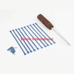 BISONS Venta al por mayor Placas de bloqueo de doble T de 1.5mm Implantes ortopédicos veterinarios de acero inoxidable Juego de tornillos y destornilladores manual - Product Image 2