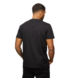 T-shirts promotionnels 100% coton pour hommes T-shirts à manches courtes de couleur noire unie personnalisée respirante à des prix très bas - Product Image 2