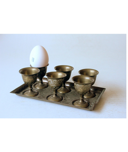 Coquetier en laiton coquetier en laiton moderne prix de gros coquetier en forme de poule 2 pièces prix de gros - Product Image 6