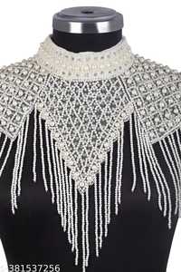 Elegante capa burlesca Hebras de cuentas naturales Perlas Recto Hermoso logotipo Parte posterior Sujetadores Entrega rápida Bordado Lentejuelas - Product Image 2