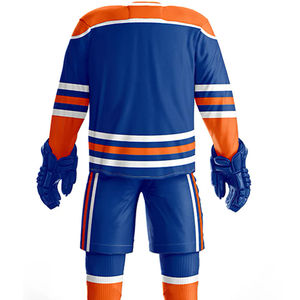2025 uniforme de Hockey sur glace vêtements de sport jouant sur mesure uniforme de Hockey sur glace Sublimation maillot de Hockey Shorts costumes pour hommes OEM - Product Image 6