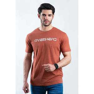 ATEN 100% Cotton Crew Neck Summer Fitness T-Shirt Lightweight Jersey with Silk Screen <b>Printing</b> Designer Fitness T-Shirt - Product Image 1