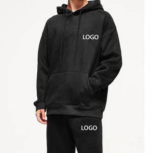 Precio de fábrica mejor peso pesado 100% algodón pulóver Sudadera con capucha algodón polar chándal Casual hombres chándal sudaderas para hombres - Product Image 3