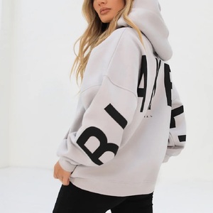 OEM กางเกงสเวตเตอร์แบบสวมหัวสำหรับผู้หญิง, เสื้อสเวตเตอร์แบบสวมหัวแห้งเร็วสำหรับ300gsm ใส่ได้ทั้งชายและหญิง - Product Image 2