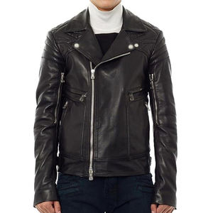 High Quality Customized <b>Men's</b> Leather <b>Jacket</b> Stylish Motorbike <b>Jackets</b> OEM Plus Size PU Leather <b>Jacket</b> For <b>Mens</b> - Product Image 5